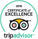 Tripadvisor Certificate for Excellence 2018